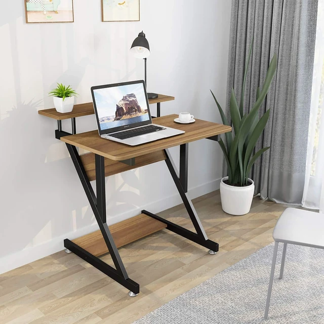 Dripex 27.5-Inch Compact Computer Desk, Walnut